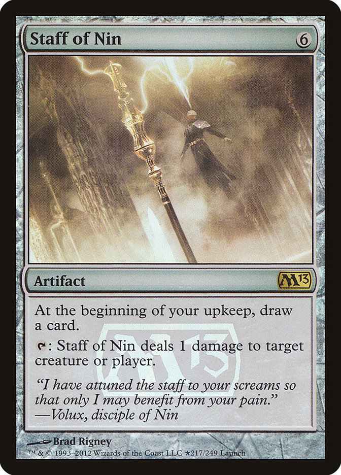 Staff of Nin [Magic 2013 Prerelease Promos] | Clutch Gaming