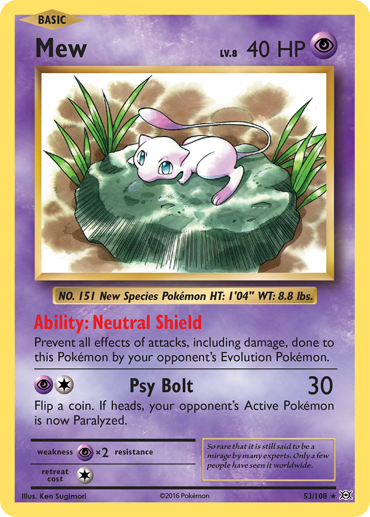 Mew (53/108) [XY: Evolutions] | Clutch Gaming