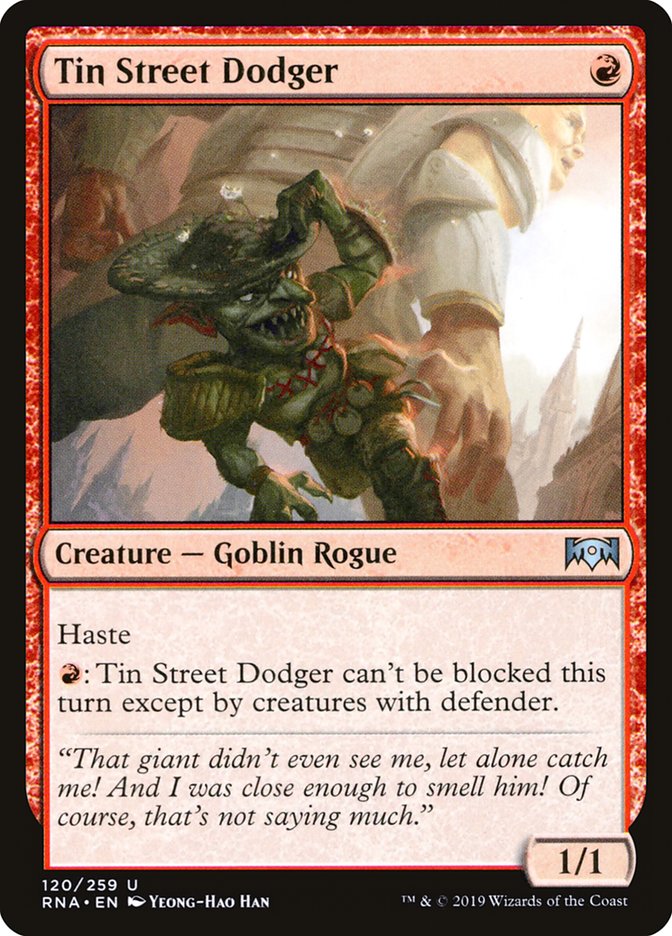 Tin Street Dodger [Ravnica Allegiance] | Clutch Gaming