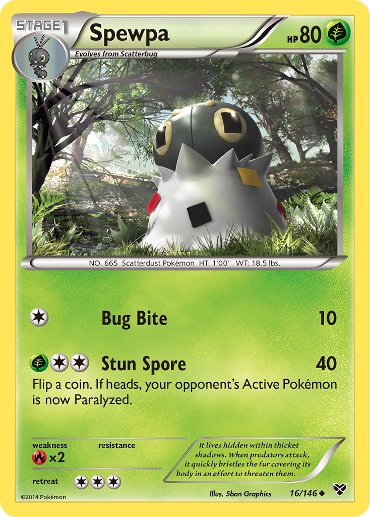 Spewpa (16/146) [XY: Base Set] | Clutch Gaming