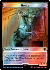 Horse // Alien Salamander Double-Sided Token (Surge Foil) [Doctor Who Tokens] | Clutch Gaming