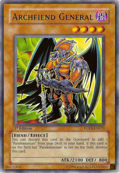 Archfiend General [FOTB-EN019] Rare | Clutch Gaming