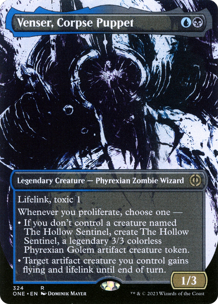 Venser, Corpse Puppet (Borderless Ichor) [Phyrexia: All Will Be One] | Clutch Gaming