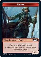 Pirate // Treasure Double-Sided Token [Core Set 2021 Tokens] | Clutch Gaming