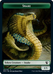 Spirit // Snake Double-Sided Token [Innistrad: Midnight Hunt Commander Tokens] | Clutch Gaming