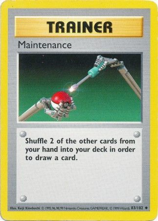 Maintenance (83/102) [Base Set Shadowless Unlimited] | Clutch Gaming