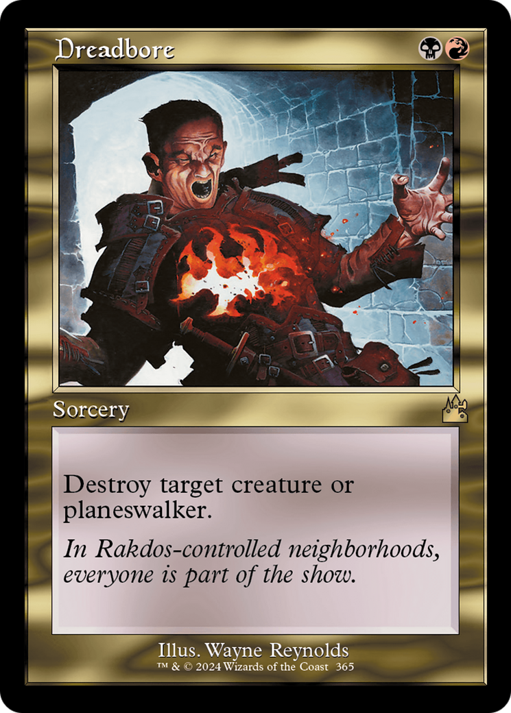 Dreadbore (Retro Frame) [Ravnica Remastered] | Clutch Gaming