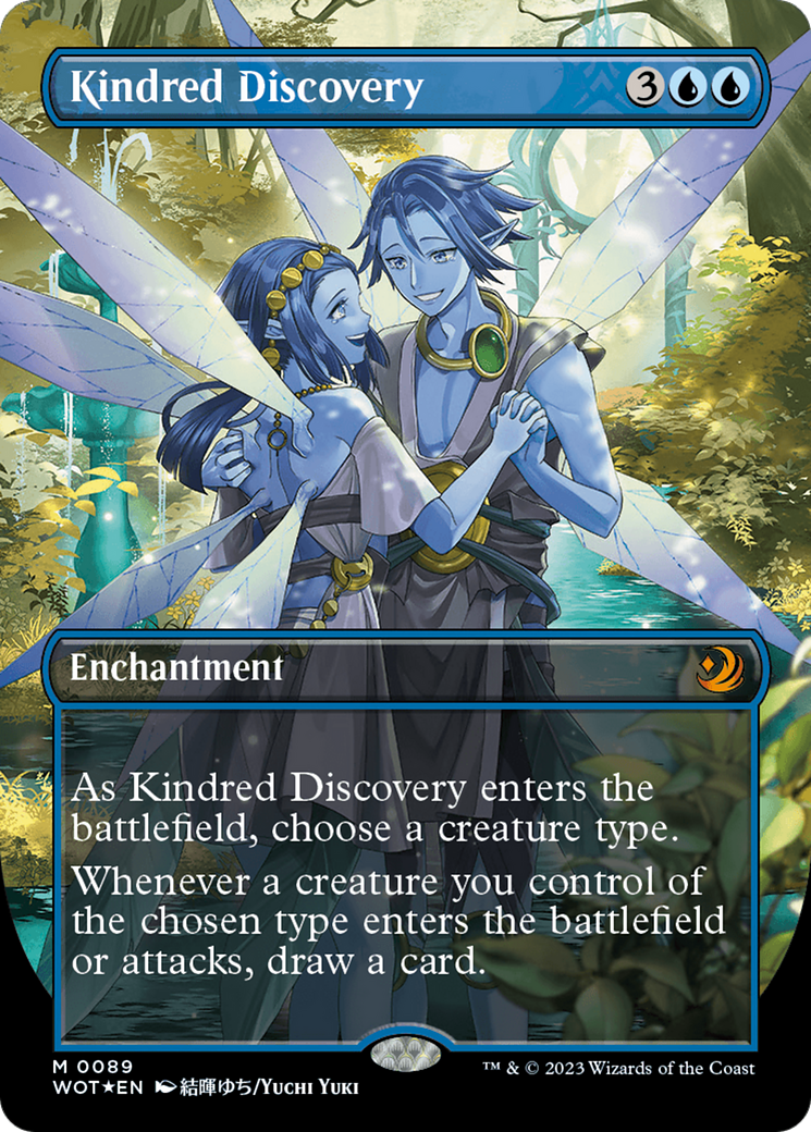 Kindred Discovery (Anime Borderless) (Confetti Foil) [Wilds of Eldraine: Enchanting Tales] | Clutch Gaming