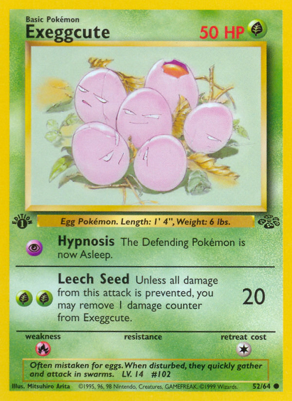 Exeggcute (52/64) [Jungle 1st Edition] | Clutch Gaming