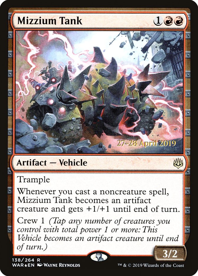 Mizzium Tank [War of the Spark Prerelease Promos] | Clutch Gaming