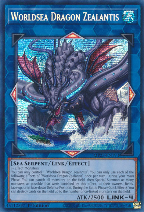 Worldsea Dragon Zealantis [MP23-EN193] Prismatic Secret Rare | Clutch Gaming