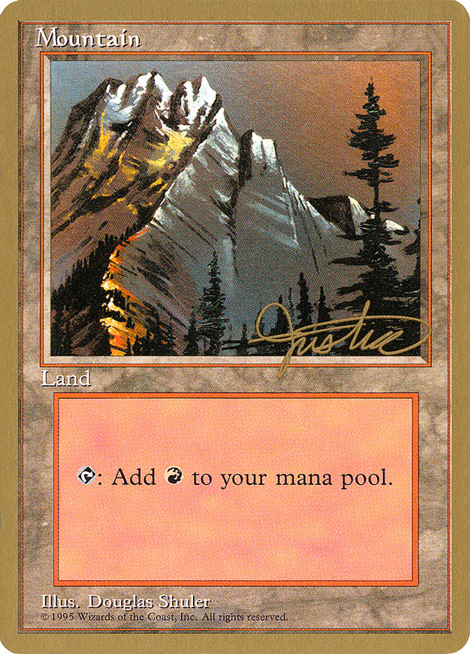 Mountain (mj373) (Mark Justice) [Pro Tour Collector Set] | Clutch Gaming