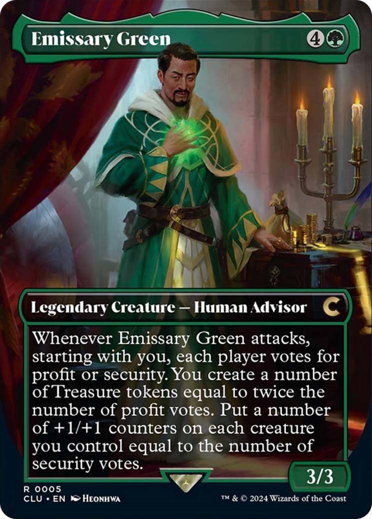 Emissary Green (Borderless) [Ravnica: Clue Edition] | Clutch Gaming