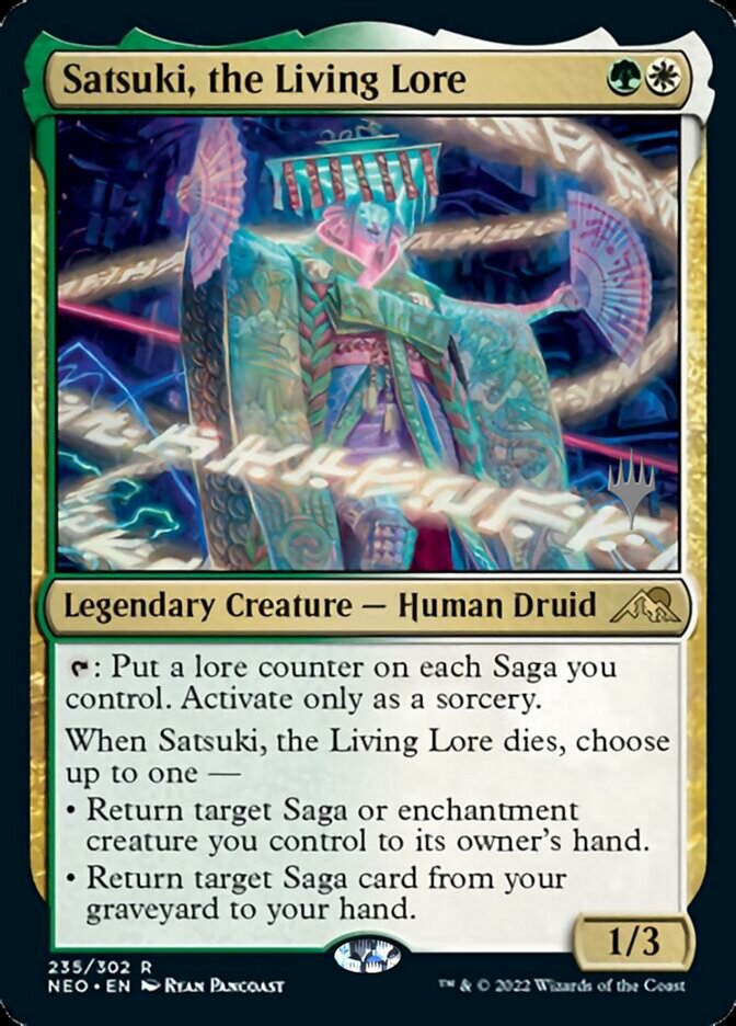 Satsuki, the Living Lore (Promo Pack) [Kamigawa: Neon Dynasty Promos] | Clutch Gaming