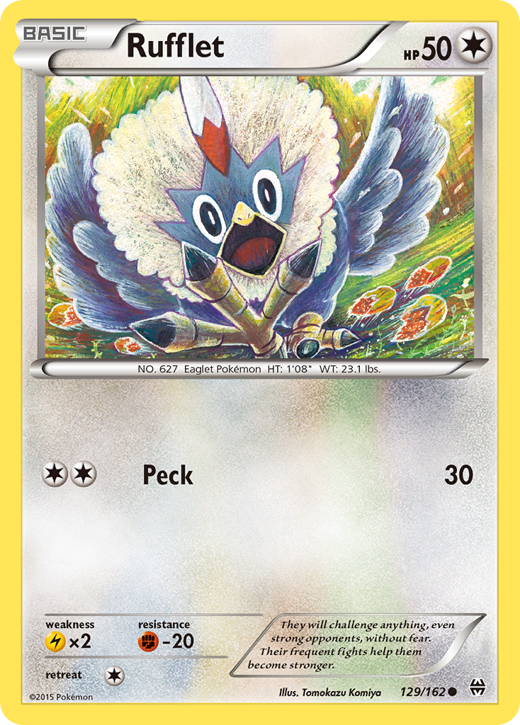 Rufflet (129/162) [XY: BREAKthrough] | Clutch Gaming