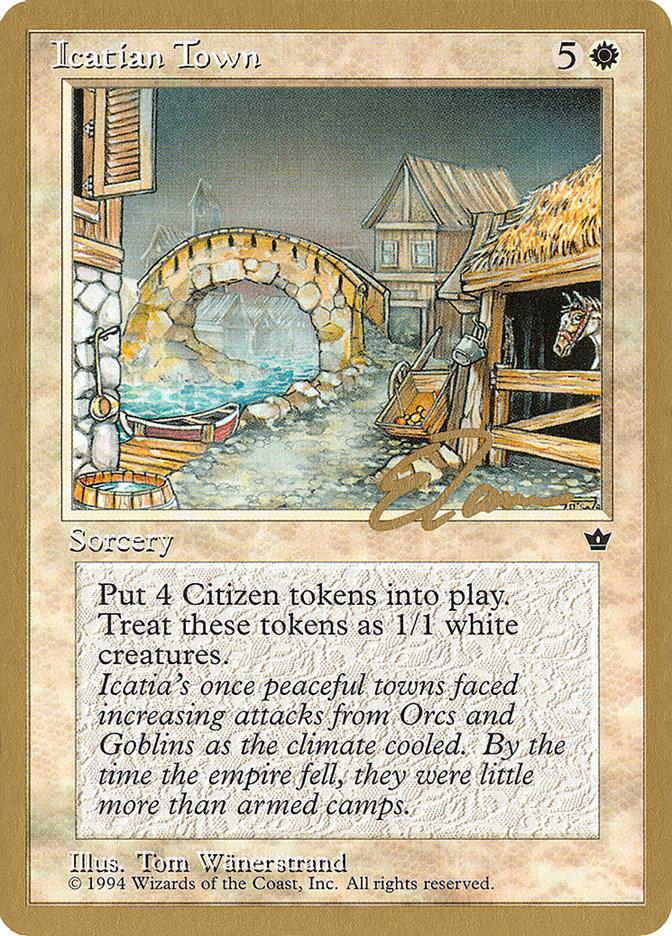 Icatian Town (Eric Tam) [Pro Tour Collector Set] | Clutch Gaming