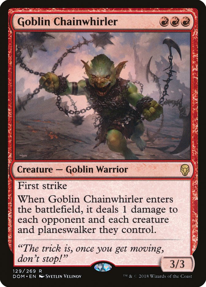 Goblin Chainwhirler [Dominaria] | Clutch Gaming