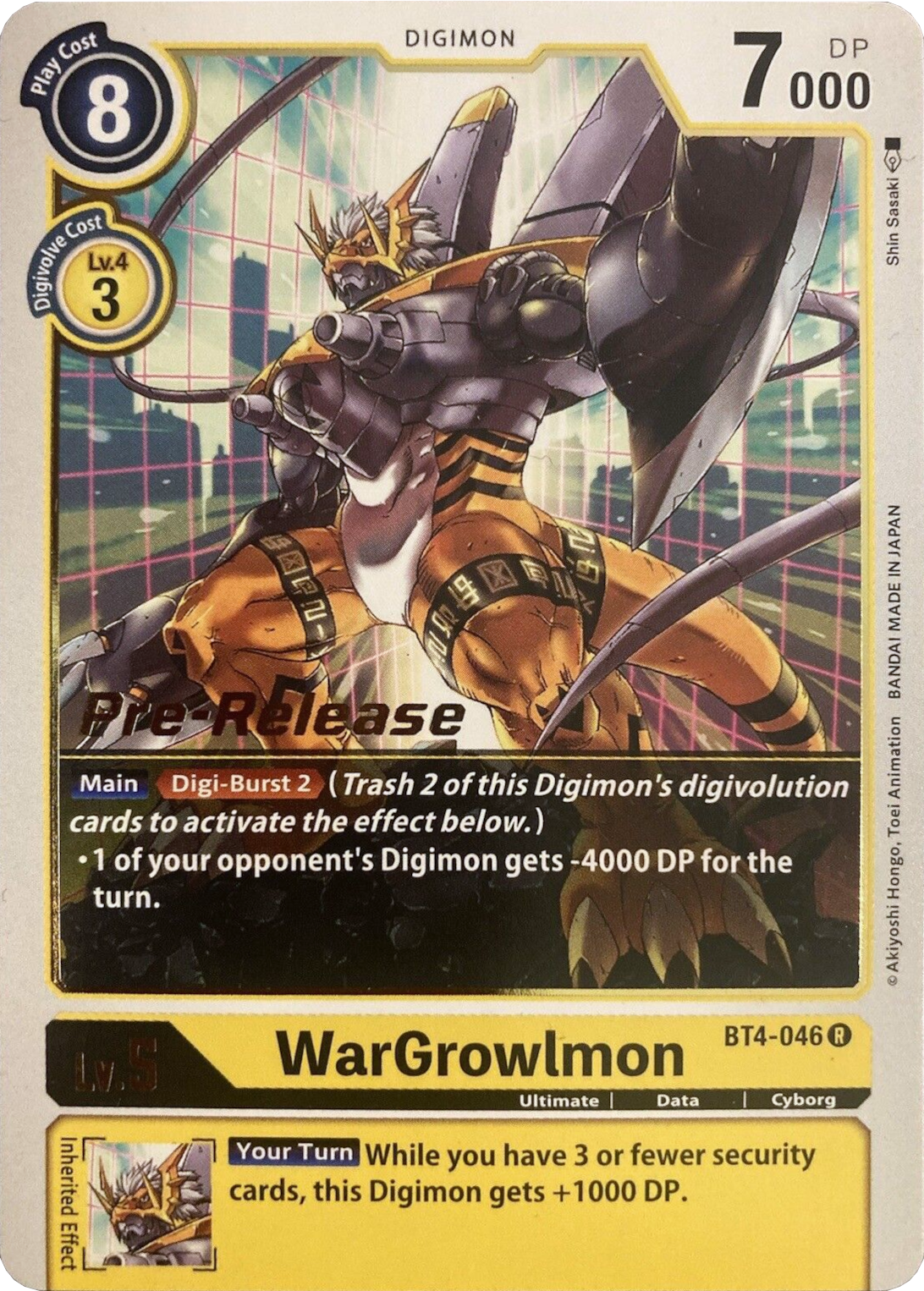 WarGrowlmon [BT4-046] [Great Legend Pre-Release Promos] | Clutch Gaming