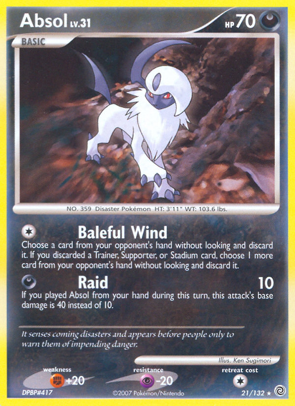 Absol (21/132) [Diamond & Pearl: Secret Wonders] | Clutch Gaming