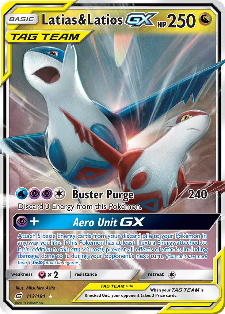 Latias & Latios GX (113/181) [Sun & Moon: Team Up] | Clutch Gaming