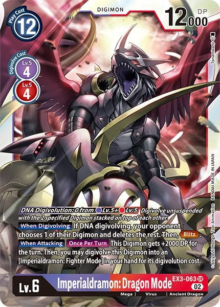 Imperialdramon: Dragon Mode [EX3-063] [Revision Pack Cards] | Clutch Gaming