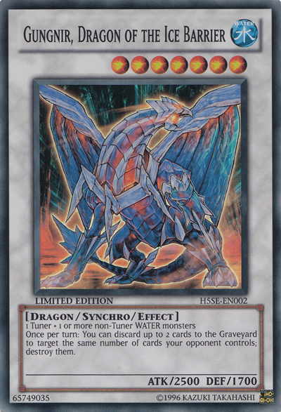 Gungnir, Dragon of the Ice Barrier [H5SE-EN002] Super Rare | Clutch Gaming