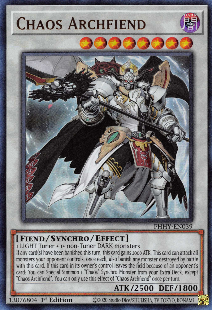 Chaos Archfiend [PHHY-EN039] Ultra Rare | Clutch Gaming