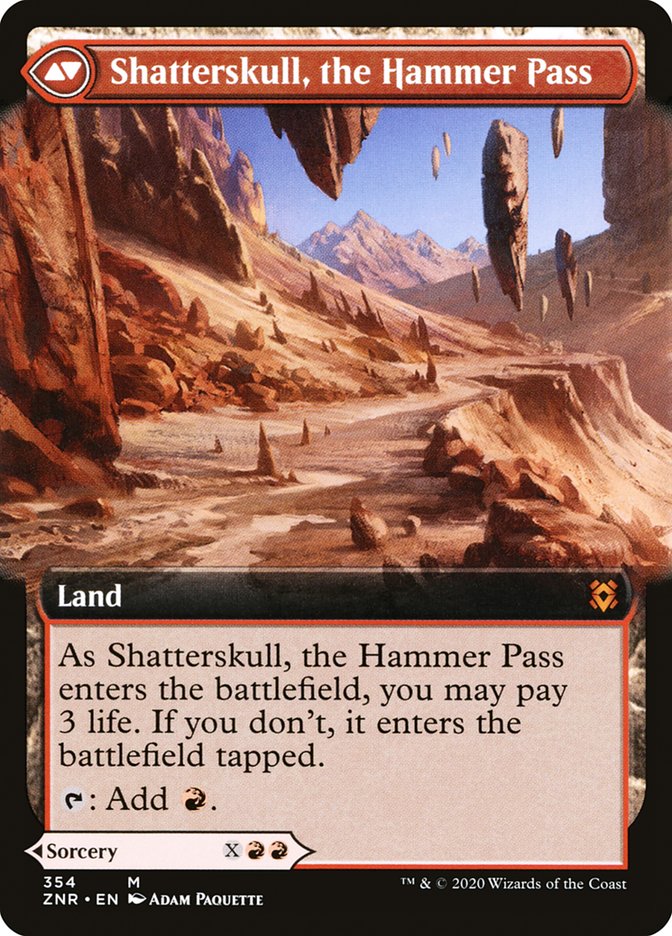 Shatterskull Smashing // Shatterskull, the Hammer Pass (Extended Art) [Zendikar Rising] | Clutch Gaming