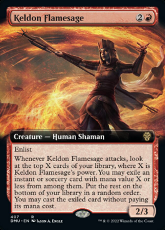 Keldon Flamesage (Extended Art) [Dominaria United] | Clutch Gaming