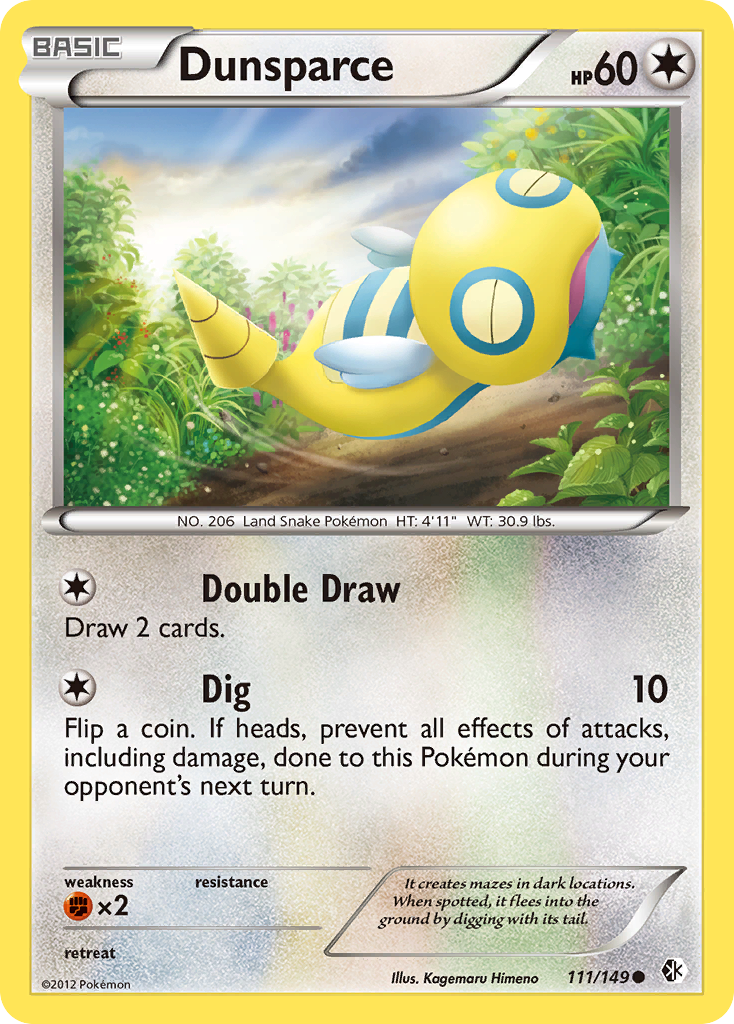 Dunsparce (111/149) [Black & White: Boundaries Crossed] | Clutch Gaming