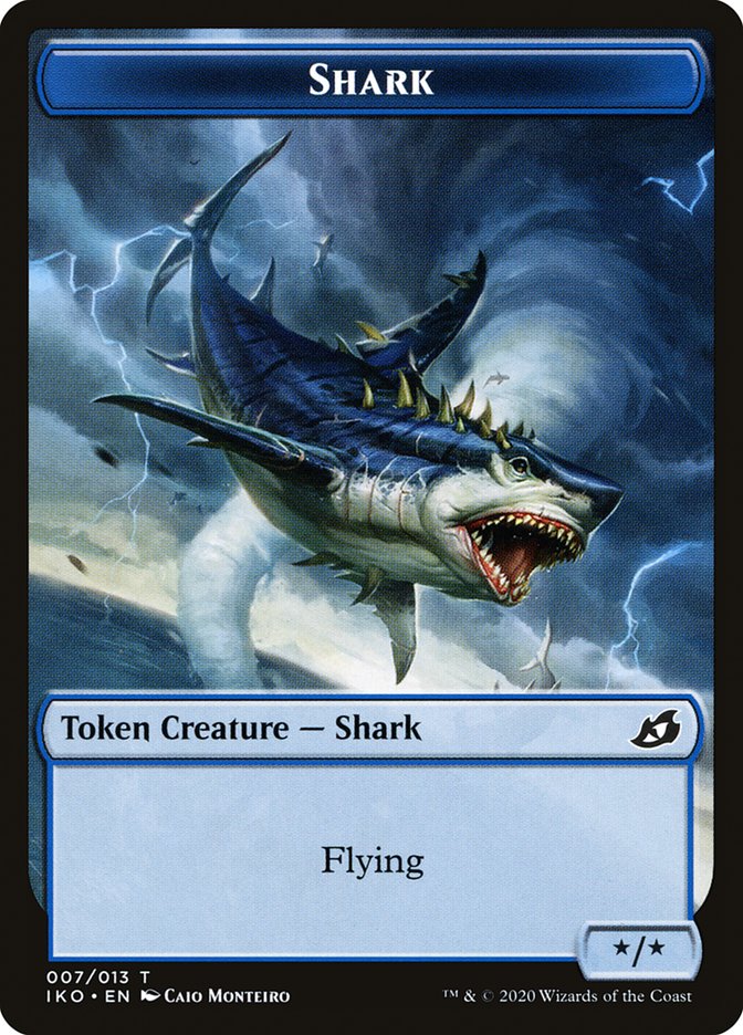 Shark Token [Ikoria: Lair of Behemoths Tokens] | Clutch Gaming