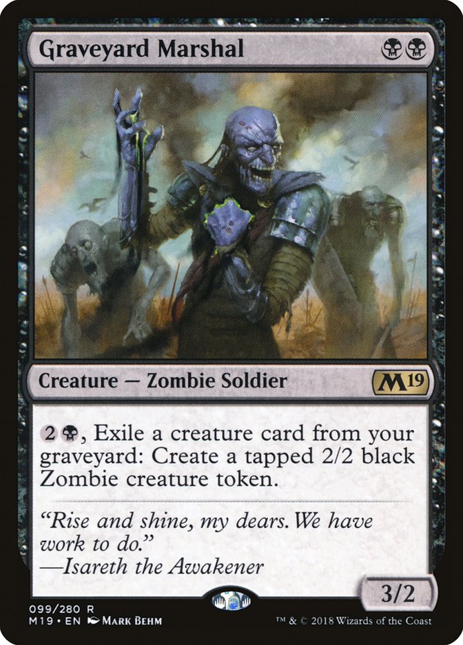 Graveyard Marshal [Core Set 2019] | Clutch Gaming