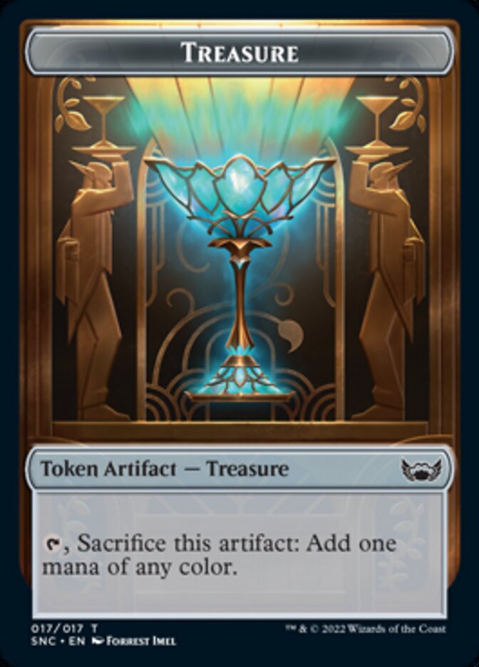 Treasure (017) // Spirit Double-Sided Token [Streets of New Capenna Tokens] | Clutch Gaming