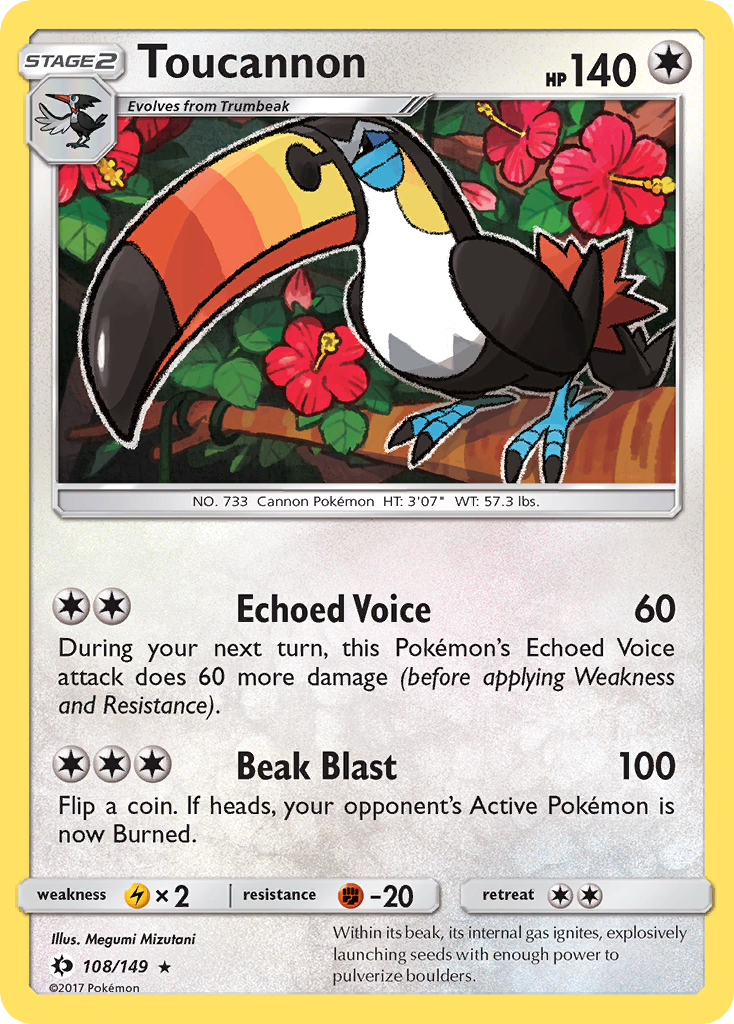 Toucannon (108/149) [Sun & Moon: Base Set] | Clutch Gaming