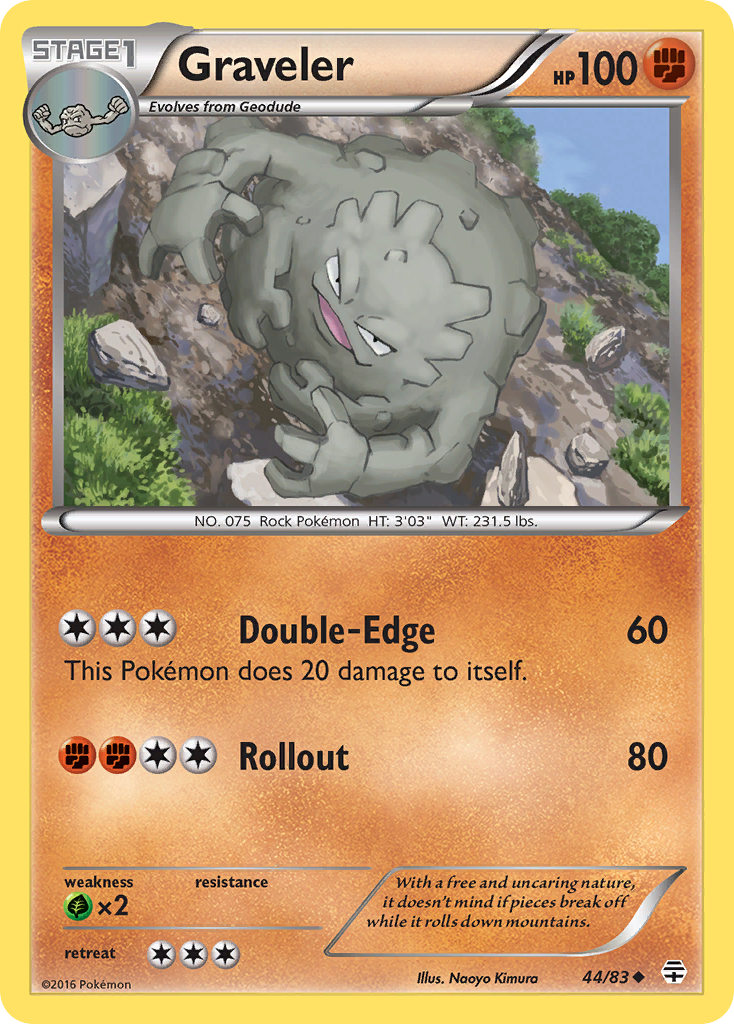 Graveler (44/83) [XY: Generations] | Clutch Gaming