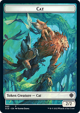 Saproling // Cat Double-Sided Token [Starter Commander Decks] | Clutch Gaming