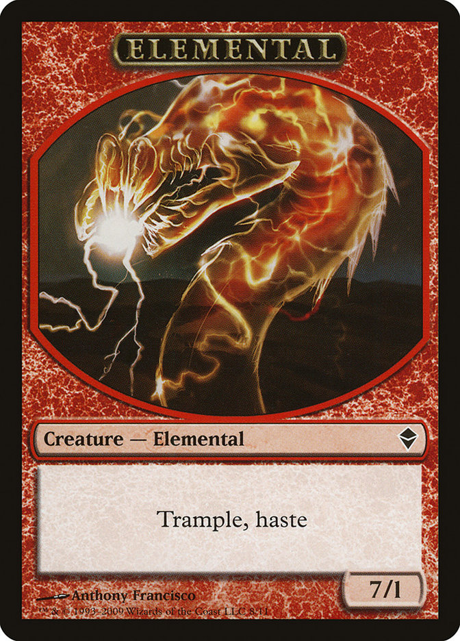 Elemental Token [Zendikar Tokens] | Clutch Gaming