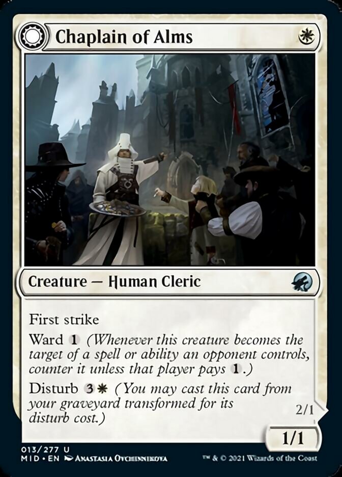 Chaplain of Alms // Chapel Shieldgeist [Innistrad: Midnight Hunt] | Clutch Gaming