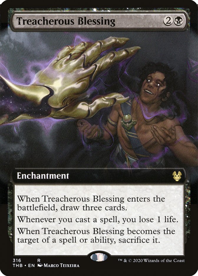 Treacherous Blessing (Extended Art) [Theros Beyond Death] | Clutch Gaming