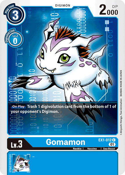 Gomamon [EX1-012] [Classic Collection] | Clutch Gaming