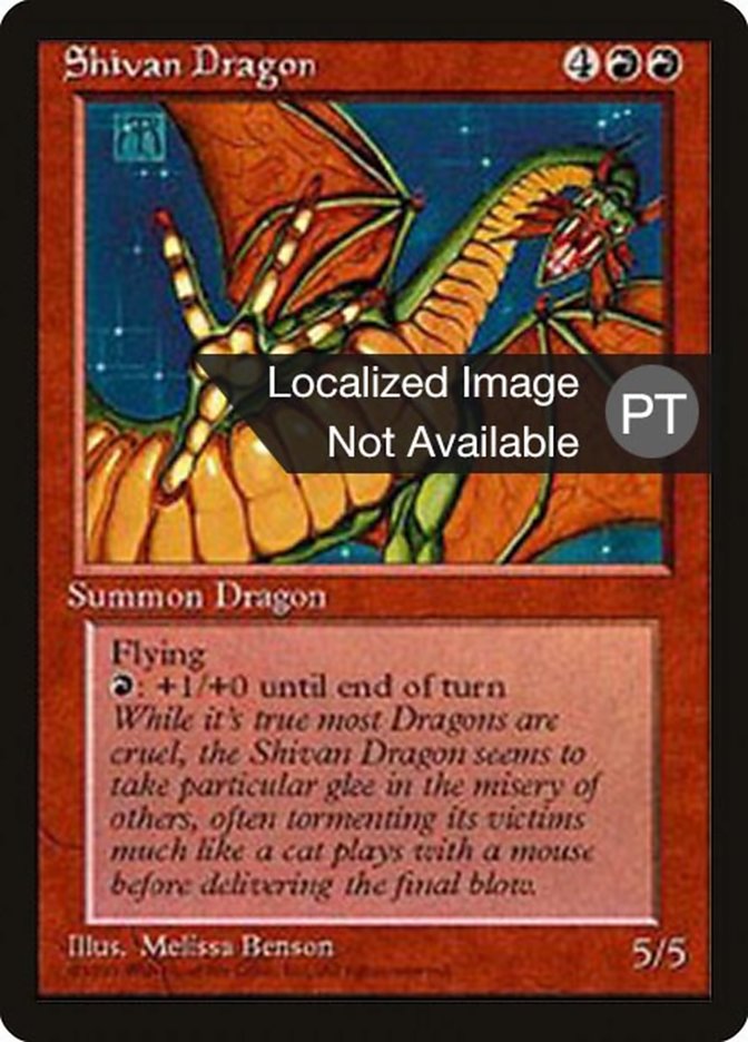 Shivan Dragon [Fourth Edition (Foreign Black Border)] | Clutch Gaming