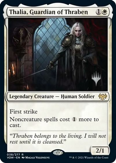 Thalia, Guardian of Thraben (Promo Pack) [Innistrad: Crimson Vow Promos] | Clutch Gaming