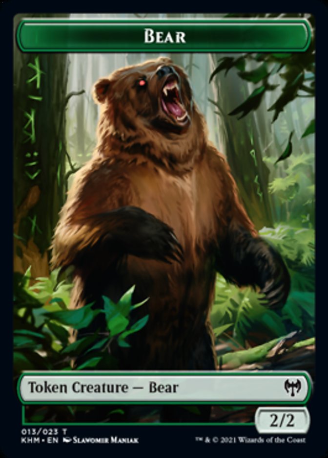 Bear Token [Kaldheim Tokens] | Clutch Gaming