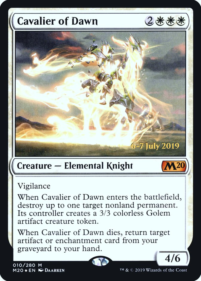 Cavalier of Dawn [Core Set 2020 Prerelease Promos] | Clutch Gaming