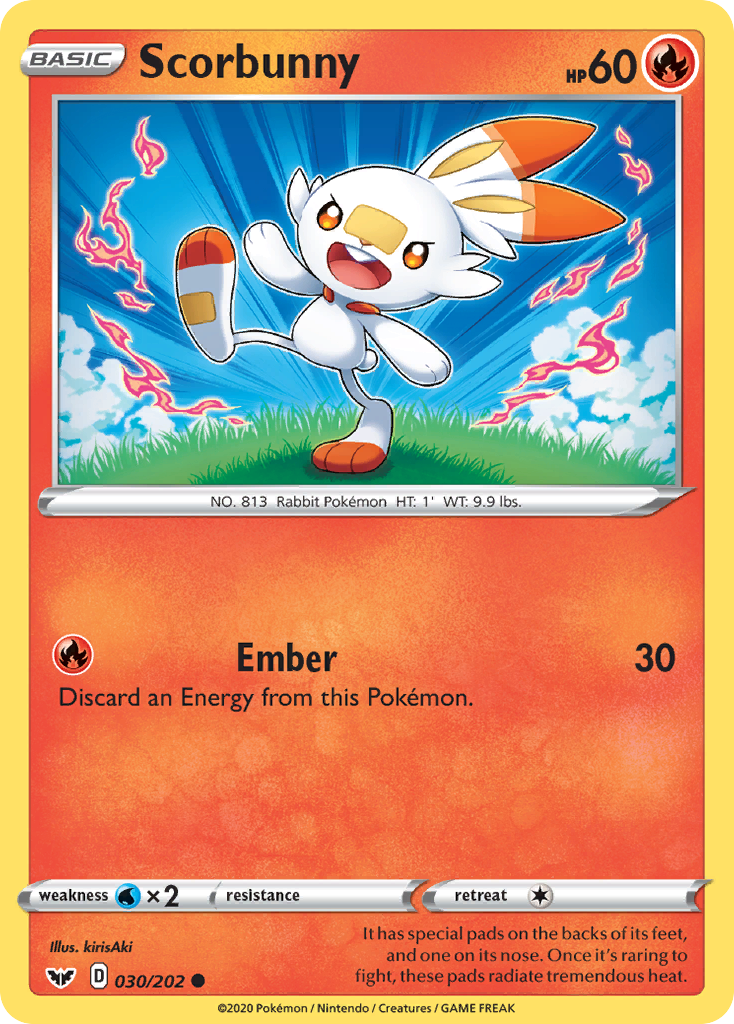 Scorbunny (030/202) [Sword & Shield: Base Set] | Clutch Gaming