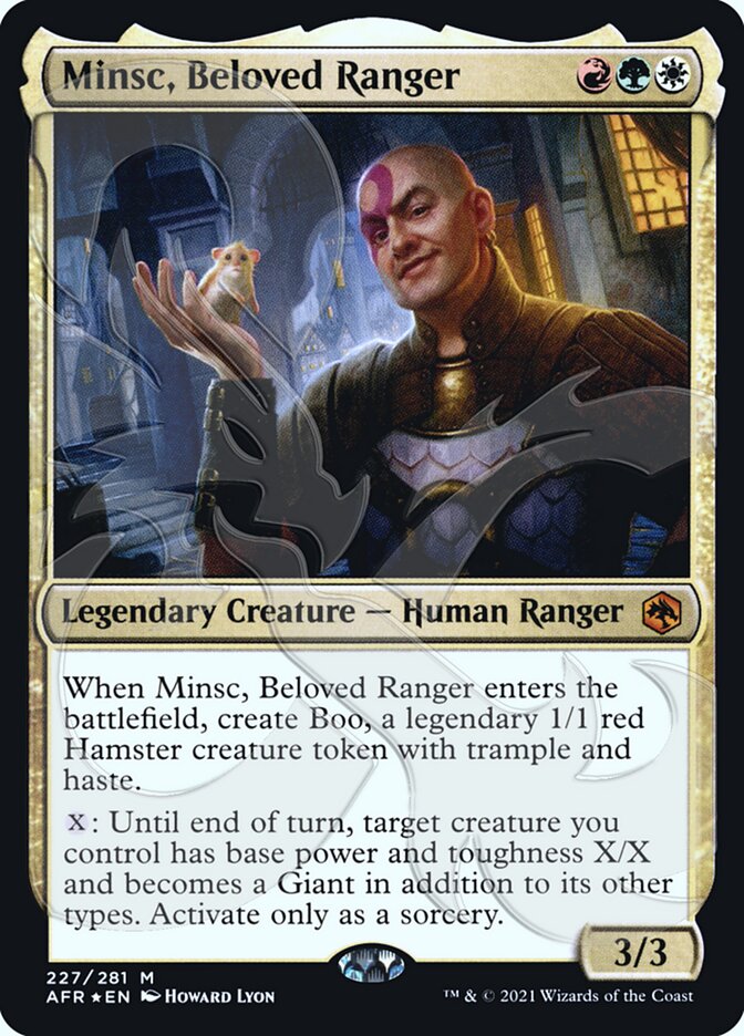 Minsc, Beloved Ranger (Ampersand Promo) [Dungeons & Dragons: Adventures in the Forgotten Realms Promos] | Clutch Gaming