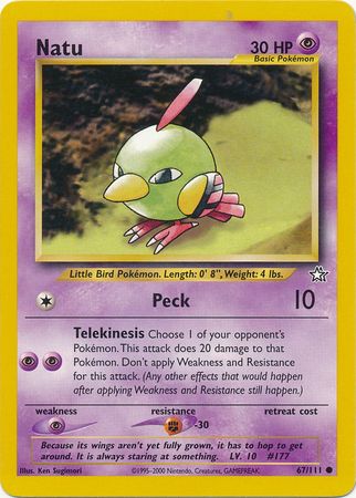 Natu (67/111) [Neo Genesis Unlimited] | Clutch Gaming