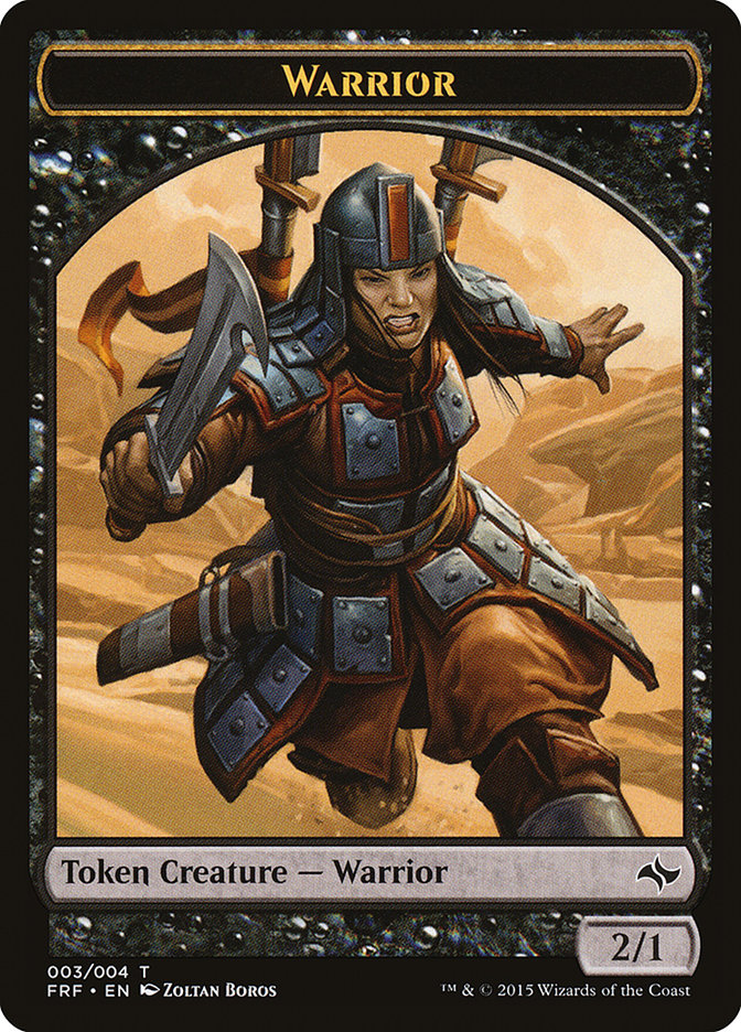 Warrior Token [Fate Reforged Tokens] | Clutch Gaming