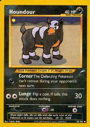 Houndour (43/105) [Neo Destiny Unlimited] | Clutch Gaming