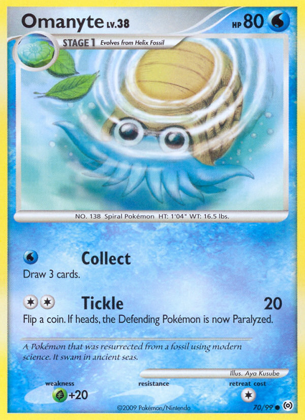 Omanyte (70/99) [Platinum: Arceus] | Clutch Gaming